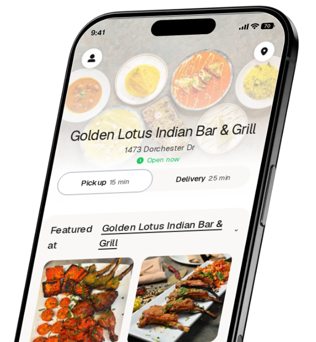 Golden Lotus Indian Bar & Grill app preview