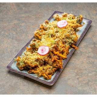 Spinach Pakora Chaat