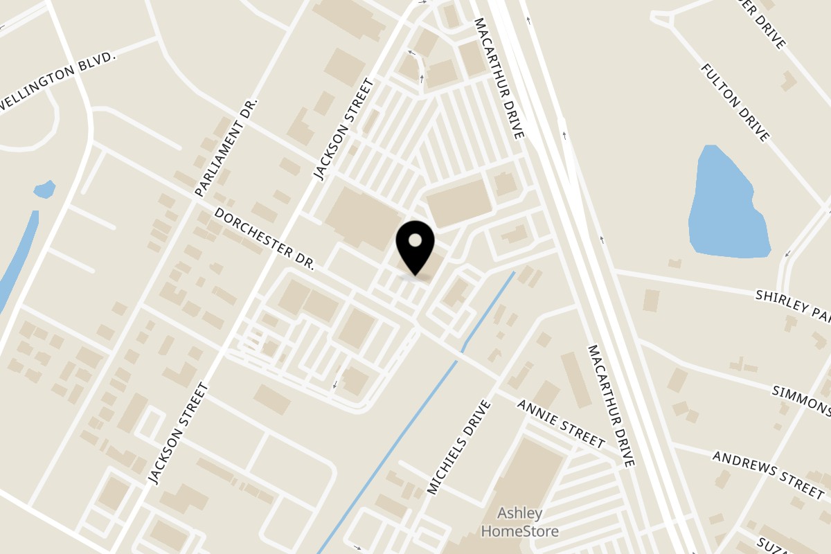 Map showing the location of Golden Lotus Indian Bar & Grill on 1473 Dorchester Dr in Alexandria